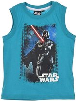 Star Wars - Singlet - Model "Darth Vader Salutes You!" - Turquoise - 116 cm - 6 jaar - 100% Katoen