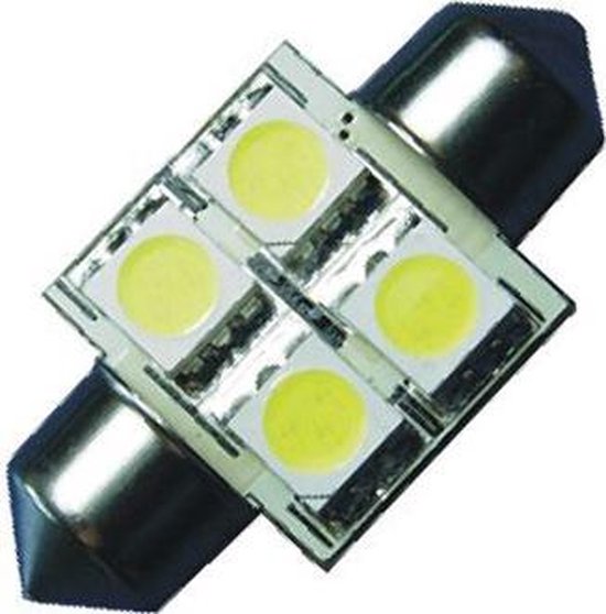 tussen Theoretisch verkiezing Auto LEDlamp - LED festoon/ buislamp 31mm - Xenon wit 6000K - 12 Volt |  bol.com