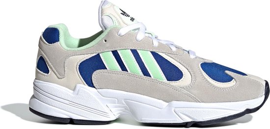 adidas Yung-1 Sneakers - Maat 45 1/3 - Mannen - crème/navy/licht groen/wit  | bol.com