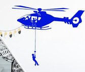 Blauwe helicopter Large
