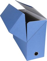 5x Transportdoos Rug 120mm - canvas papier, Lichtblauw