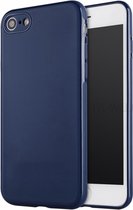 Apple iPhone 7 - iPhone 8 magnetische Backcover - Donkerblauw - Soft TPU - voor Autohouder