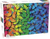 Puzzel Lovers' Special: Rainbow Butterflies - 500 stukjes