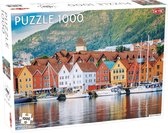 Puzzel Around the World Northern Stars: Bergen Harbour - 1000 stukjes