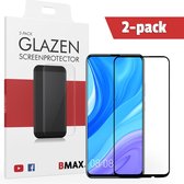 2-pack BMAX geschikt voor de Glazen Screenprotector Huawei Y9S Full Cover Glas / Met volledige dekking / Beschermglas / Tempered Glass / Glasplaatje