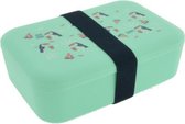 Kangaro Lunchbox Palms&Pizza - met sluitelastiek en naamkaarthoudertje