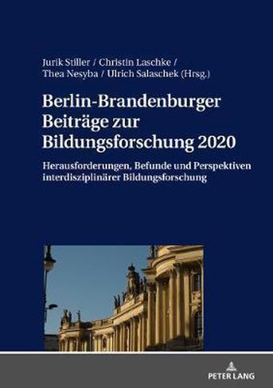 Berlin-Brandenburger Beitraege Zur Bildungsforschung 2020 - cover