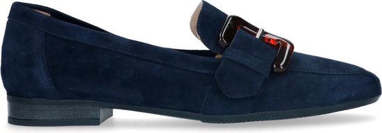 Manfield - Dames - Donkerblauwe suède loafers - Maat 38 | bol.com