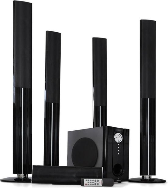 Schande Onderhandelen Detecteerbaar Auna 5.1- Draadloze Home Cinema Surround speaker set 1200 Watt | bol.com