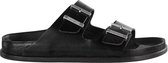 Birkenstock Arizona Premium Heren Slippers Black Narrow-fit |  Zwart | Leer | Maat 41