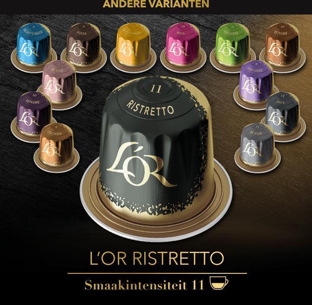 L'OR Espresso Ristretto Koffiecups - Intensiteit 11/12 - x Capsules | bol.com