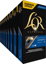 L'OR Espresso Ristretto Decaffeinato Koffiecups - Intensiteit 9/12 - 10 x 10 capsules