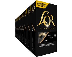 L'OR Espresso Ristretto Koffiecups - Intensiteit 11/12 - 10 x 10 capsules