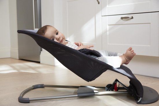 BabyBjörn Wipstoel Bliss - Mesh - Antraciet - Ergonomisch - Verstelbaar - Inklapbaar — afbeelding 2
