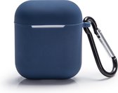 Silvergear Apple AirPods Hoesje - Blauw - Bescherming Case - Siliconen - Voor Apple AirPods en AirPods 2
