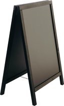 Stoepbord zwart - krijtstoepbord - dubbelzijdig - 55 x 85 - afwasbaar Tableau noir