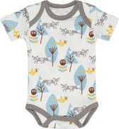 Fresk Romper Korte Mouw Fox Blauw 0 - 3 mnd
