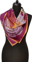ThannaPhum Luxe zijden sjaal - paars - 85 x 85 cm