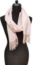cashmere sjaal dames - cashmere sjaal heren - kasjmier sjaal - luxe sjaal - Luxe ThannaPhum Cashmere sjaal 30 bij 164 cm - zalm roze