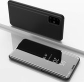 HB Hoesje Geschikt voor Samsung Galaxy S20 Plus - Clear View Case - Zwart
