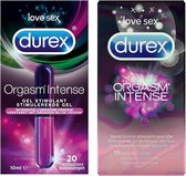 Durex Orgasm'Intense 10 Préservatifs + Gel Orgasmique Durex Intense 10ML