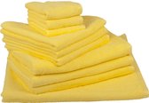 ARTG® Towelzz - Handdoekenset - Bright Yellow - 10 Gastendoekjes - 4 Handdoeken - 4 Badhanddoeken - 2 Strandhanddoeken