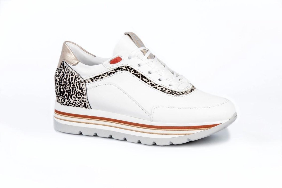 Hype Sole Sneakers in White-Partial Green