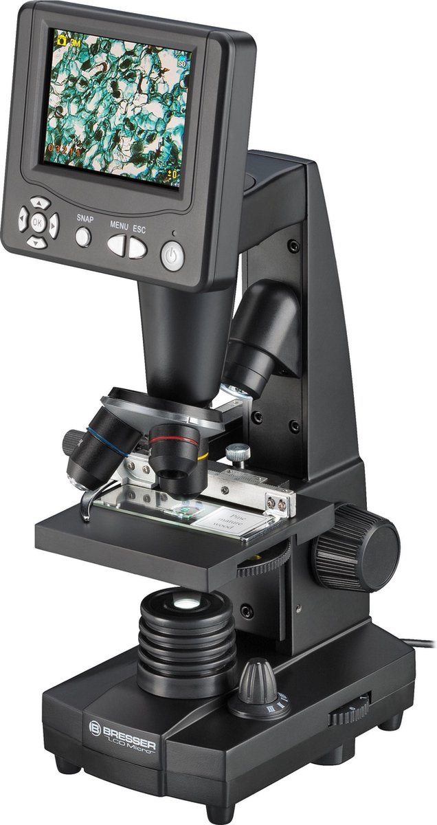Bresser LCD Microscoop - 3.5 Inch - 50x/500x Vergroting - 2000x Digitale Vergroting - 5MP
