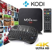 MxQ PRO 4k Android 7.1 S905W tv box Kodi 17.4 - Met De Nieuwste Software - 2018 Model + GRATIS I8 Zwarte Draadloze Toetsenbord