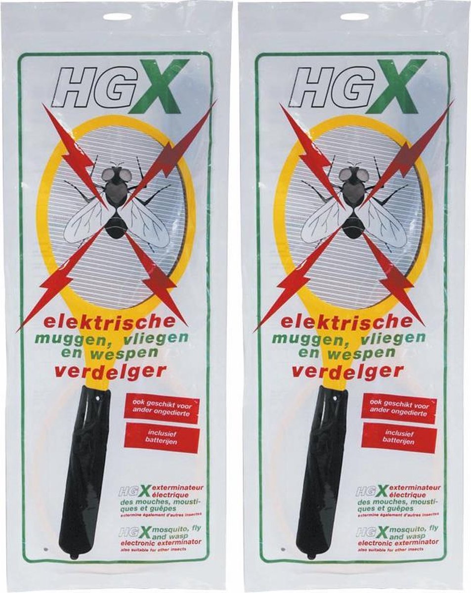 HG X Muggenverdelger Vliegenverdelger Wespenverdelger Elektrische Vliegenmepper 2 Stuks !