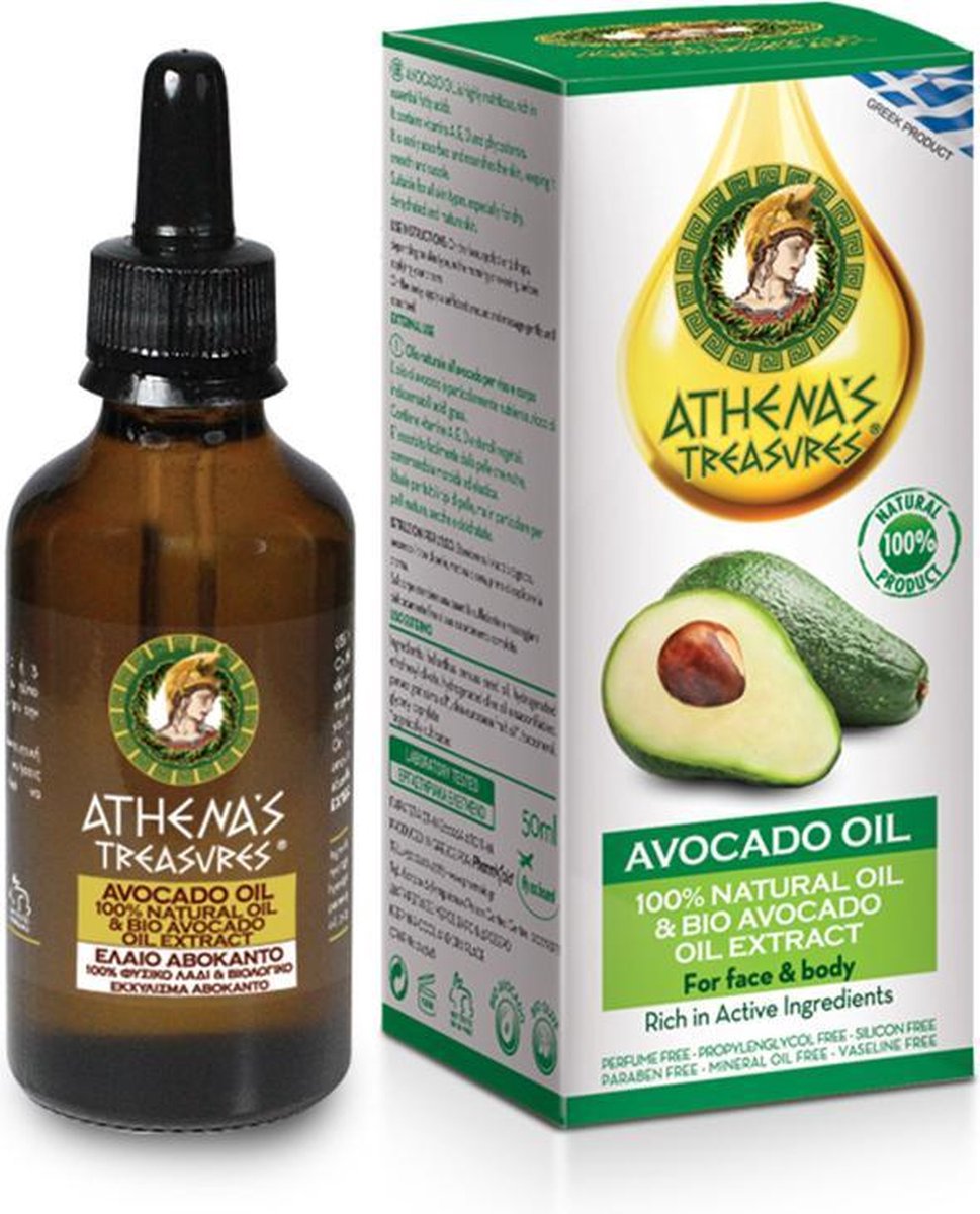 Goedkoopste Pharmaid Athenas Treasures Essential Oil Avocado 50ml | Natuurlijke Gezichts- en Lichaamsolie | 100 Natuurlijk