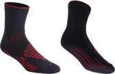 BBB Cycling BSO 16 - Chaussettes de cyclisme FIRFeet - Thermo - Hiver - Taille 44- noir / rouge