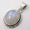 Natuursieraad - 925 sterling zilver maansteen hanger pendant - luxe edelsteen sieraad - handgemaakt Natuursieraad - 925 sterling zilver maansteen hanger pendant - luxe edelsteen sieraad - handgemaakt