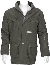 T'RIFFIC STORM  Parka Canvas coat 100% katoen Olijfgroen - Maat 3XL