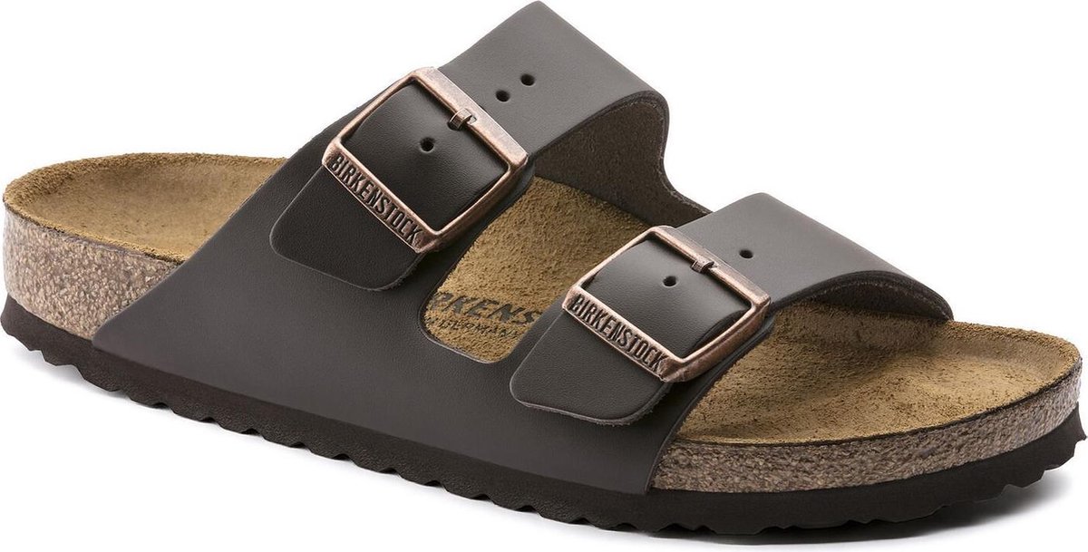 Birkenstock Arizona natuurleer regular uni Bruin