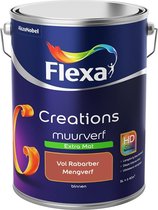 Flexa Creations Muurverf - Extra Mat - Mengkleuren Collectie - Vol Rabarber  - 5 liter, gebruikt tweedehands  Nederland