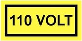 110 volt sticker 100 x 50 mm