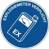 Explosiemeter verplicht sticker 50 mm - 10 stuks per kaart