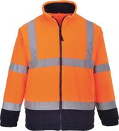 RWS fleece jack Portwest, geel of oranje XXL Marineblauw/Oranje