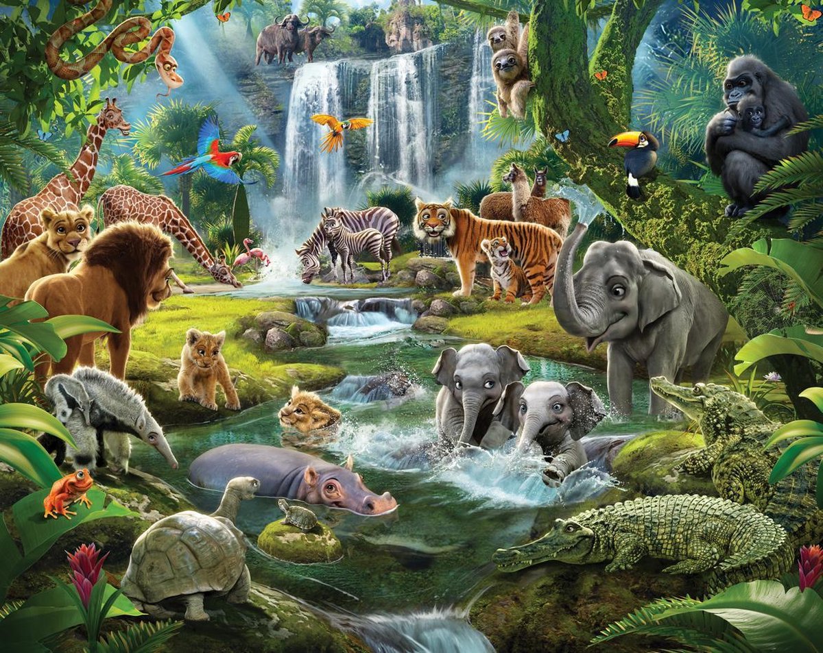 Behang Jungle Adventure Walltastic - kinderkamer - 305 x 244 cm