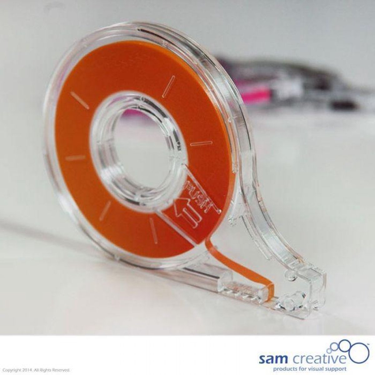 Sam Creative Whiteboard Matrix tape - 3 mm - Oranje - Whiteboard