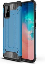 Armor Hybrid Back Cover - Samsung Galaxy S20 Plus Hoesje - Lichtblauw