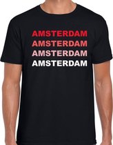 Amsterdam / Holland t-shirt zwart voor heren XL