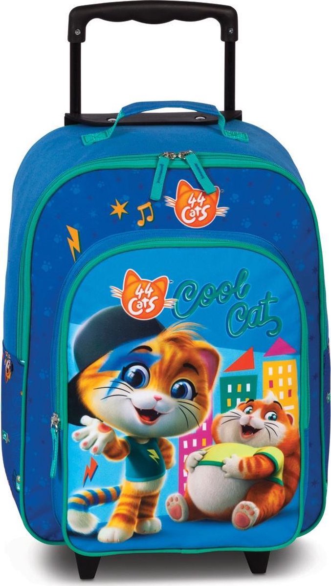 44 Cats Cool Cat - Trolley - 42 cm - Blauw