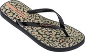 Ipanema Animal Print Dames Slippers - Zwart/Goud - Maat 39