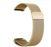 DrPhone Universele Magnetische Milanese Armband - 18mm -  RVS Horlogeband - Goud