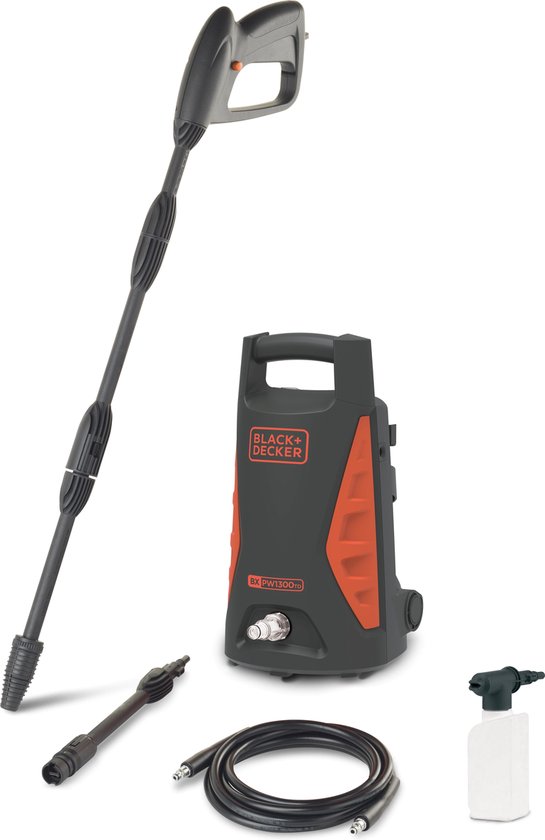 BLACK+DECKER Hogedrukreiniger - BXPW1300TD - 1300 Watt - 6 Accessoires -  Compact | bol.com