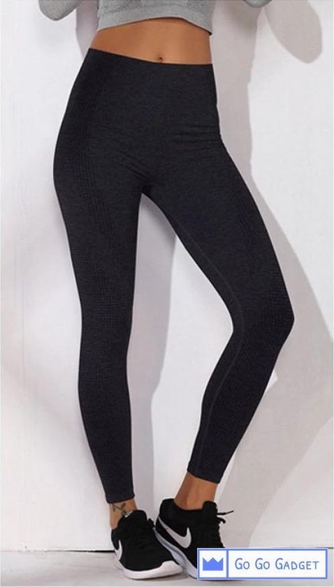 Foto: Sportlegging high waist naadloos sneldrogend squatproof zwart s