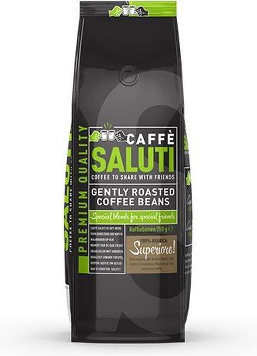 Caffè Saluti Superiore | Gebrande Koffiebonen | koffie | 750 gram | 100% Arabica