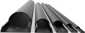 Multibrackets Premium aluminium kabelgoot - 160 x 1,2 cm / zwart (6 stuks)